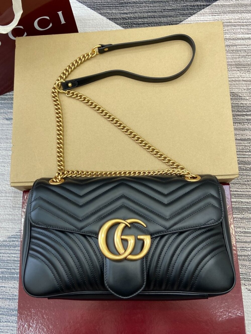 Gucci GG Marmont Black Shoulder Bag
